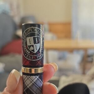 Estee Lauder Plaid Lipstick in Black and Red